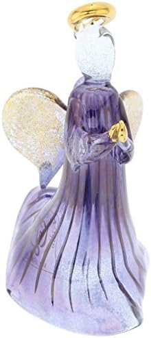 Glassofvenice Murano Glass Angel Christmas de Natal - azul