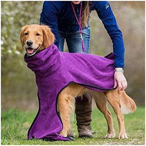 Gsportfis Dog Robe Toard Bath Robe Robe Bathrobe Casaco Toalha absorvente para cachorro Super quente roupas de dormir