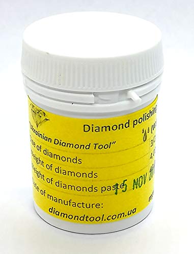Pasta de polimento à base de água de diamante 3/2 mícron. 40G