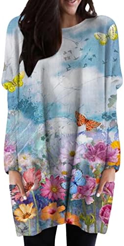 Vestido de verão miashui para mulheres com mangas de manga longa casual saco de vestido sexy vestido denim de bolso de quadril