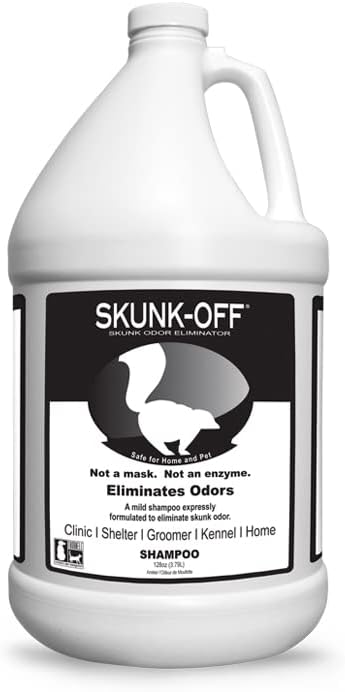 Skunk Off Pet Shampoo-Pronto para usar o removedor de odor de gambá para cães, gatos, carpete, carro, roupas e mais-fórmula não