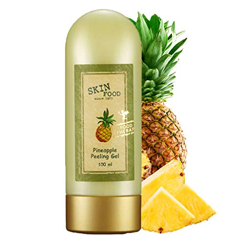 SkinFood Peeling Gel 3.38 FL.OZ. - Pineapple & Aloe Aha Deep Facial esfoliante gel, elimina o sebum, a pele clara e sem mancha - removedor de pele morta para rosto - casca facial