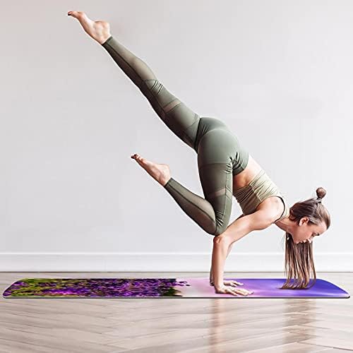 Yoga Mat Lavender Eco Friendly Non Slip Fitness Exerche