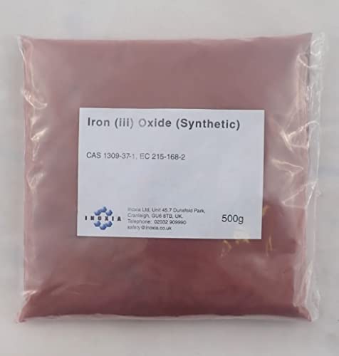 Óxido de ferro - Tipo: sintético - Peso: 500g - por inóxia
