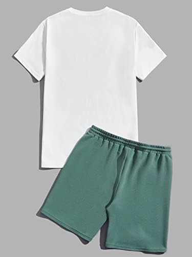 Roupas de duas peças do NIBHZ para homens, camiseta de coco e shorts de cintura