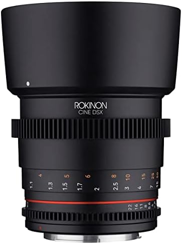Rokinon 24mm, 35mm, 50mm e 85mm T1.5 Kit Cine DSX 4-Lens para Canon EF, pacote com caixa de mão, kit de limpeza, pano de limpeza