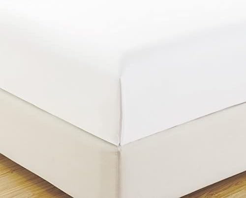 Size queen, lençol branco e sólido - Super Soft Soft - Venda - Alta contagem de roscas Microfibra escovada - 1500