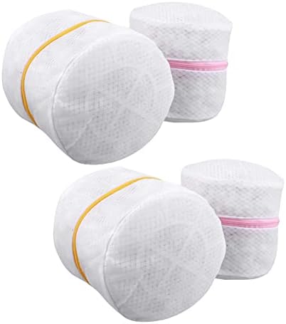 Solustre 4pcs Sacos de lingerie para lavar a lavadora de botões de botão de armazenamento de saco de armazenamento e sapatos