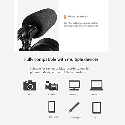 Microfone de câmera SJYDQ 3,5 mm SLR