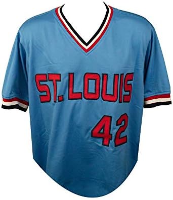 Bruce Sutter autografou o St. Louis Cardinals Jersey de beisebol azul HOF 06 Inscrição - JSA COA