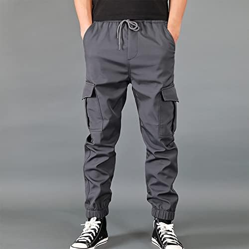 Calça de carga masculina, calças atléticas casuais de carga casual calças de caminhada em forma solta ao ar livre usando corredores
