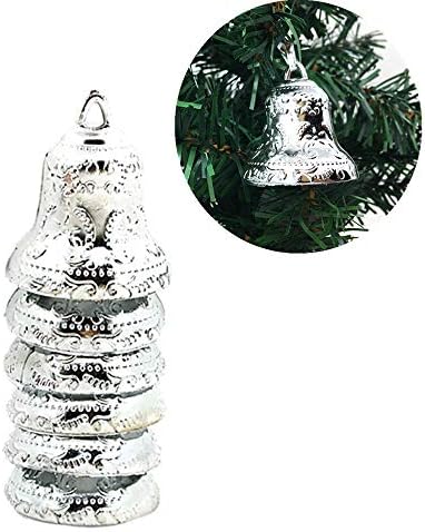 6pcs de Natal Bell Christmas Tree Ornamentos de Natal Pingente Mistleto Garland Decorações de Natal