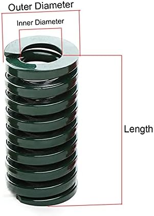 Reparos domésticos e molas diy 1 molde verde mola compressão estampagem dado de mola pesada diâmetro externo 25 mm x diâmetro