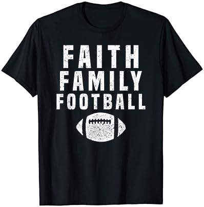 T-shirt religioso de futebol da família Faith