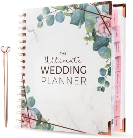 Livro e organizador do planejador de casamento - Inclui versão digital editável extra - Livro de planejamento de casamento