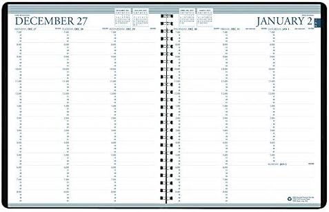 House of Doolittle 2022-2023 Planejador semanal profissional de dois anos, Black, 8,5 x 11 polegadas, janeiro a dezembro