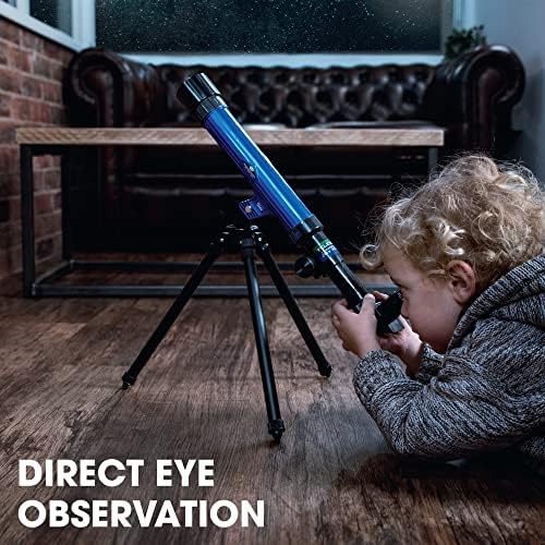 Toyrific | Telescópio infantil para iniciantes, astronomia portátil com telescópio de tripé resistente