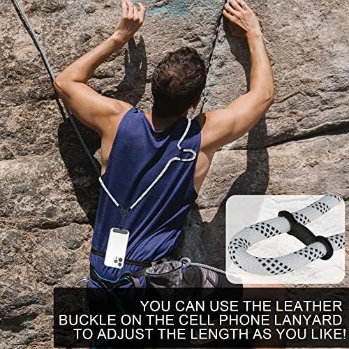 Caminho de celular de Neepanda, correia de celular de nylon crossbody, cordão de pescoço ajustável com 3 pcs de telefone para