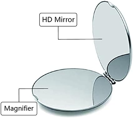 Tuklye 2 peças Caro espelho de maquiagem compacta- Presentes de aniversário para mulheres, Dia dos Namorados Graduação Ação