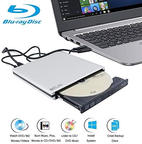 USB 3.0 portátil Mobile Externo 6x Blu-ray Burner Optical Drive para Acer Aspire E Série E15 E 15 E5-575-33BM E5-576G-5762 S 13