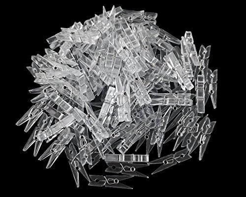 50 PCS Clear Plástico CLIPS DE LINHA DE TOLOS DE PENHO PHOTES DE PENHO CLIPE CLIP DE CLIP