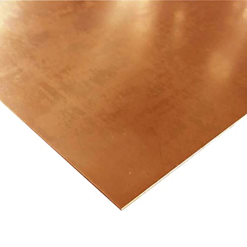 Folha de cobre C110 C110, 0,021 x 12 x 12