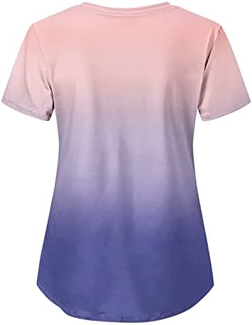 Qtthzzr algodão camisetas para mulheres, camisa de raglan de verão Ladie Homewear Homewear Shirt Fit Fit Fit