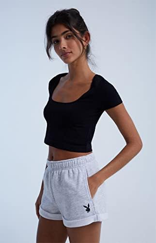 Pacsun Playboy Women's Bunny Rolled Sweat
