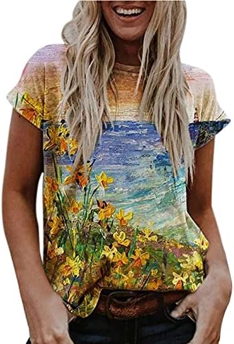 Camiseta feminina moda de camisetas 3d camisetas estampadas flora