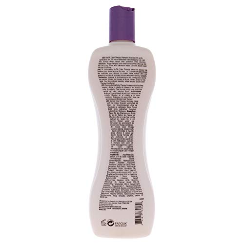 Shampoo de terapia com cor biossilk - sulfato, parabeno e sem glúten - tamanhos múltiplos, 12 fl oz