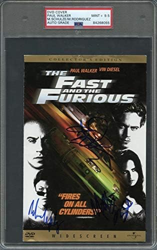 Paul Walker assinou a capa de DVD PSA/DNA Auto Grade 10 Fast & Furious