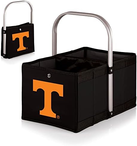 Time de piquenique NCAA Tennessee Voluntários cesta de mercado urbano, preto, 10 x 2,3 x 15,3