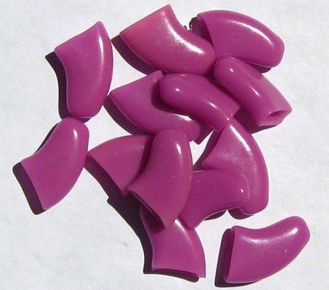 Pet Dog Soft Claw Caps de unhas Tamanho M, cor violeta