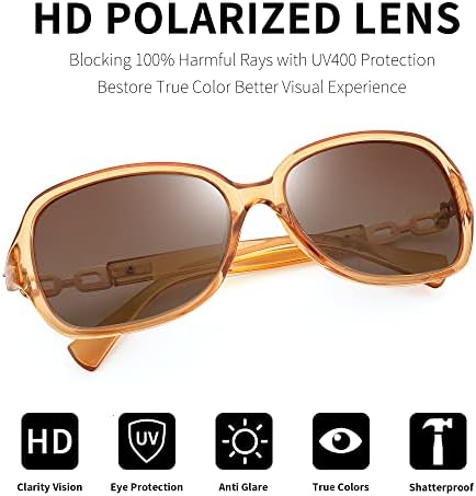 Feisedy Vintage Square Polarized Sunglasses para mulheres UV400 Dirigir óculos de sol da moda ARCATO B2526