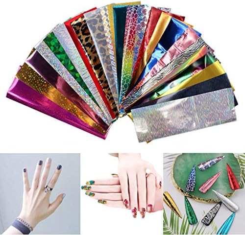 Decoração Art Nail Beauty Nail 24Rolls/Set Art Shinning Mista unha Fita de fita para design adesivo