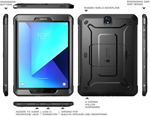 Galaxy Tab S3 9.7 Case, Supcase [Heavy Duty] [Unicorn Beetle Pro Série] Caso de proteção robusto de corpo inteiro com protetor de tela embutido para o Samsung Galaxy Tab S3 9,7 Inch2017