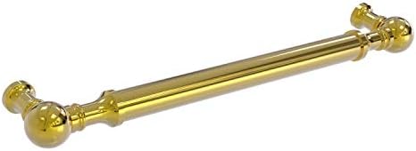 Brass Aliada W-3/8 polegada Pull da porta, 8 x 3/4, latão polido