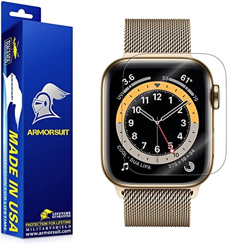 Armousuit [6 pacote] Protetor de tela MilitaryShield projetado para Apple Watch Series 7 45mm & Series 6/SE/5/4
