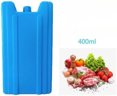 Pacote de gelo para lancheira e refrigerador, 400 ml de bolsa de armazenamento de alimentos leves, pacote de gelo