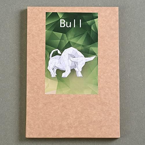 Bull Shape Creative Modelo 3D Origami Puzzle Polfe de papel handmade troféu geométrico escultura DIY decoração de decoração caseira