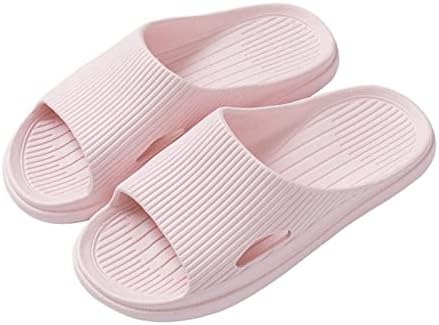 Ladies Casal chinelos de banheiro chinelos de banheiro lisos de cor sólidos lisos de coloração caseira sandálias planas abertas para mulheres sandálias femininas