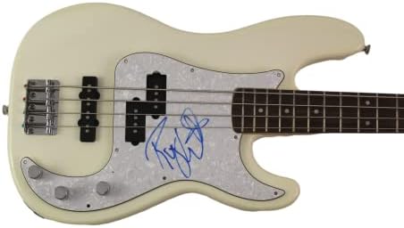 Roger Waters assinou autógrafo em tamanho grande White Fender Electric Bass Guitar b W/ James Spence JSA Carta de Autenticidade