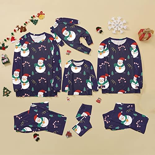 Youeneom Pijamas Christmas Sleepwear - Pijamas de roupas familiares combinadas para crianças adultos, festival Xmas PJ's Set