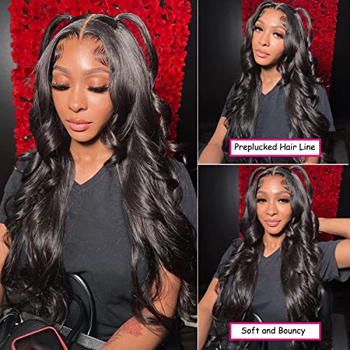 13x4 HD Lace Front Wigs Hair Human Body Wave Wigs para mulheres negras Lace Frontal Wigs Humanos Cabelo