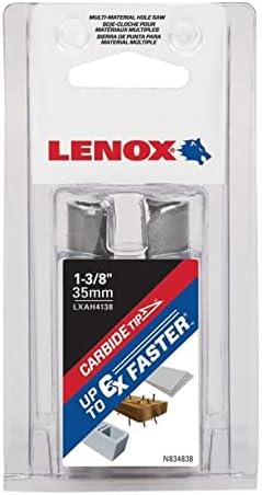 Lenox Tools Hole serra, carboneto, 1 3/8 polegadas, 35 mm