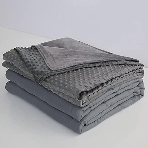 Cobertor ponderado de Wensi com tampa de edredom, cobertor pesado de resfriamento para adultos/crianças, cobertor pesado com capa de microfibra macia lavável em máquina