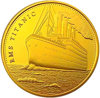 Coleção de moedas Coin comemorativo de moeda britânica titanic dour