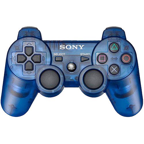 Novos controladores sem fio Blue PS3 transparente