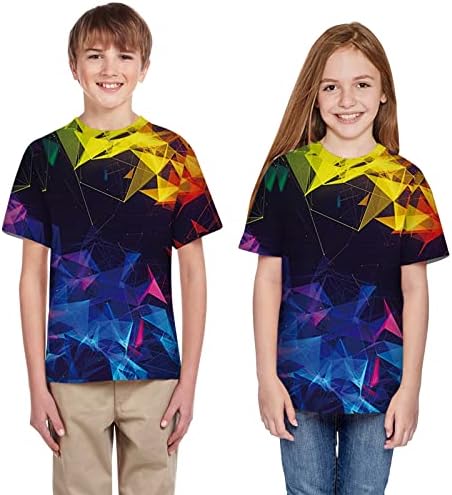 Tops Blusa casual impressão 3D Big Girls Roupas crianças adolescentes camiseta de verão meninos meninas tops de camiseta com sutiã de prateleira