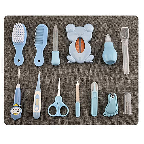 Kit de preparação para bebês, 13 em 1 kit de saúde para bebês, kit de cuidados com berçário, kit de unhas de bebê portátil